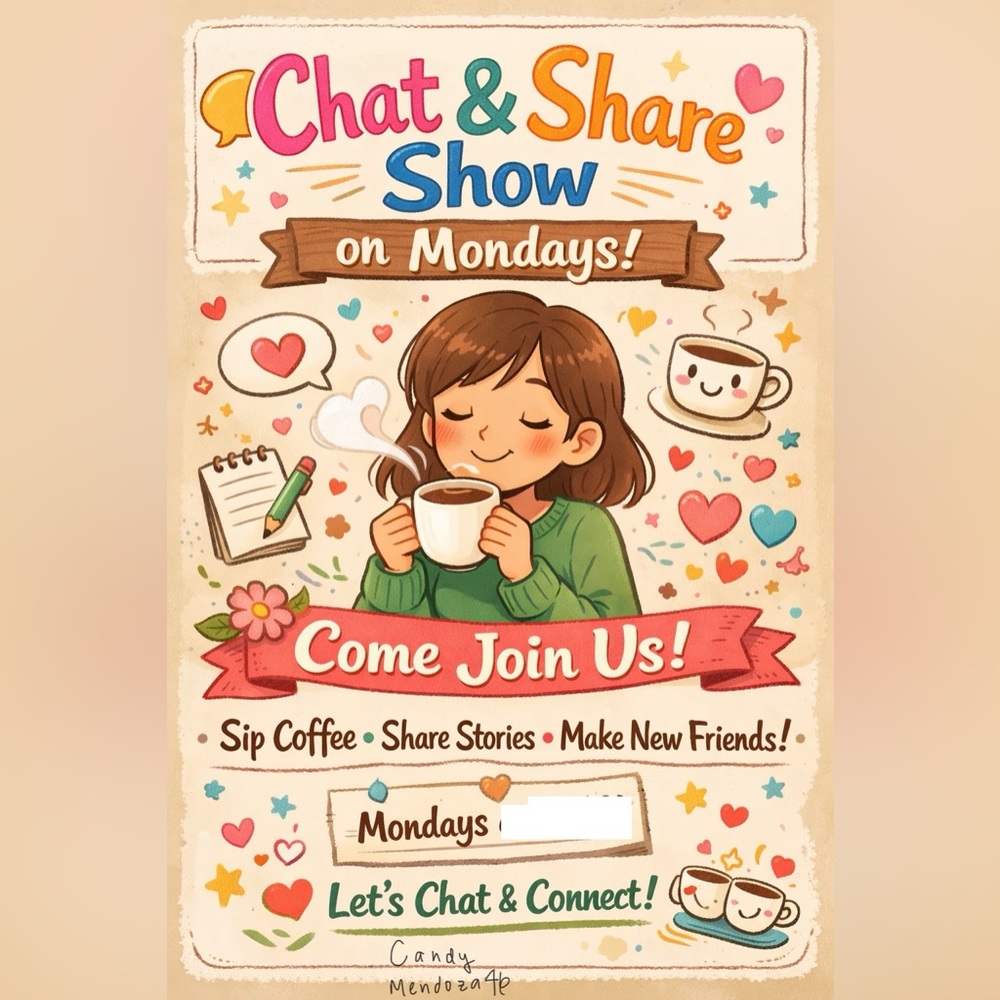 Share Show Mondays With Your Host 🥳